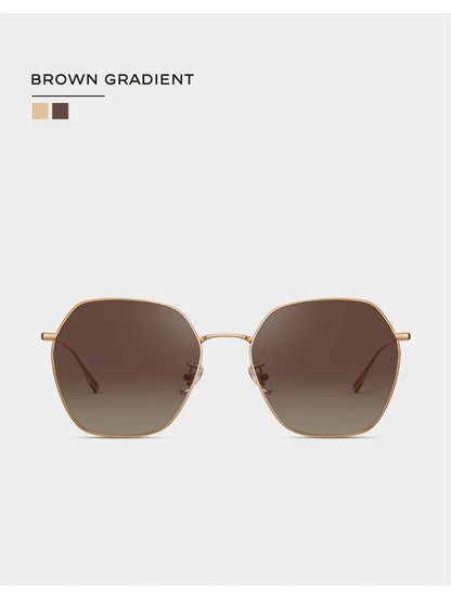 Ochelari de soare pentru femei CAPONI cu gradient polarizat, de marcă, de designer, cu protecție anti-raze UV, ochelari decorativi originali CP21015