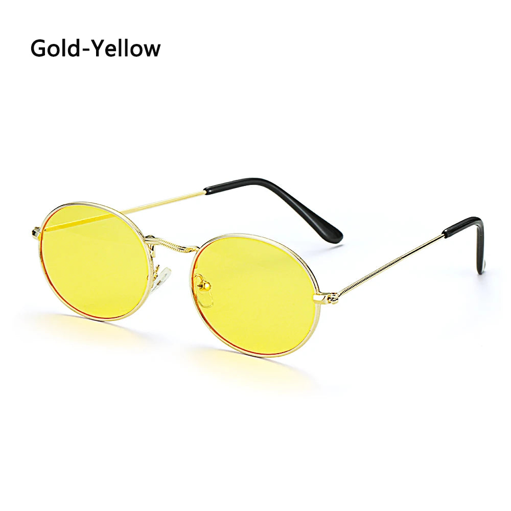 Ochelari de soare ovali pentru femei, ochelari de conducere, ochelari de soare rotunzi, aurii, mici, retro, vintage, sexy, rame de ochelari de soare, accesorii pentru ciclism