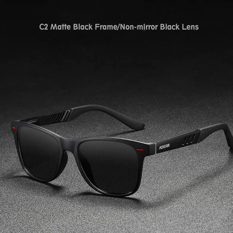 Ochelari de soare fotocromatici și polarizați KDEAM pentru bărbați, cu ramă din aluminiu și magneziu, ochelari pentru bărbați, protecție UV400, ochelari de vedere nocturnă