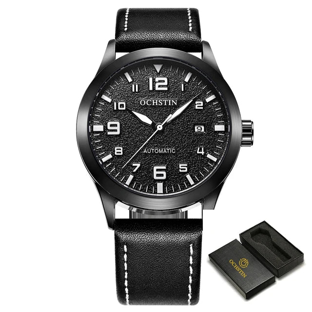 OCHSTIN Men Automatic Mechanical Watch Luxury Casual Dress Military Outdoor Sports Army Mens Wristwatches Waterproof Male Clock