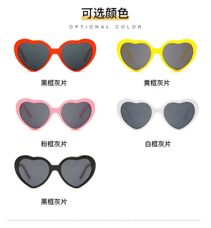 Ochelari cu efecte în formă de inimă – luminile se transformă în formă de inimă noaptea – ochelari cu difracție – ochelari de soare la modă pentru femei