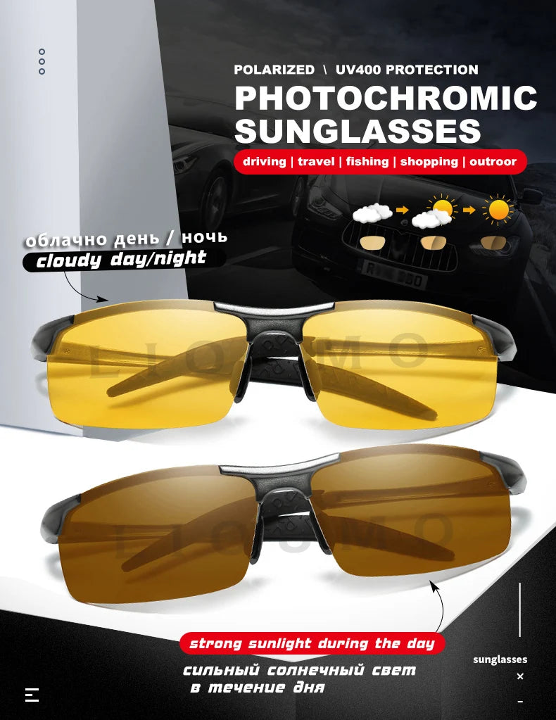 Cele mai bune ochelari antireflex cu vedere de zi și de noapte pentru șofat, ochelari de soare polarizați pentru bărbați, ochelari fotochromici pentru șoferi, ochelari de soare pentru bărbați
