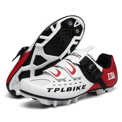 Professional Racing Road Bike Cycling Shoes for Men, Outdoor Non-Slip MTB Bicycle Sneakers, Breathable Self-Locking Sports Cleat Shoes