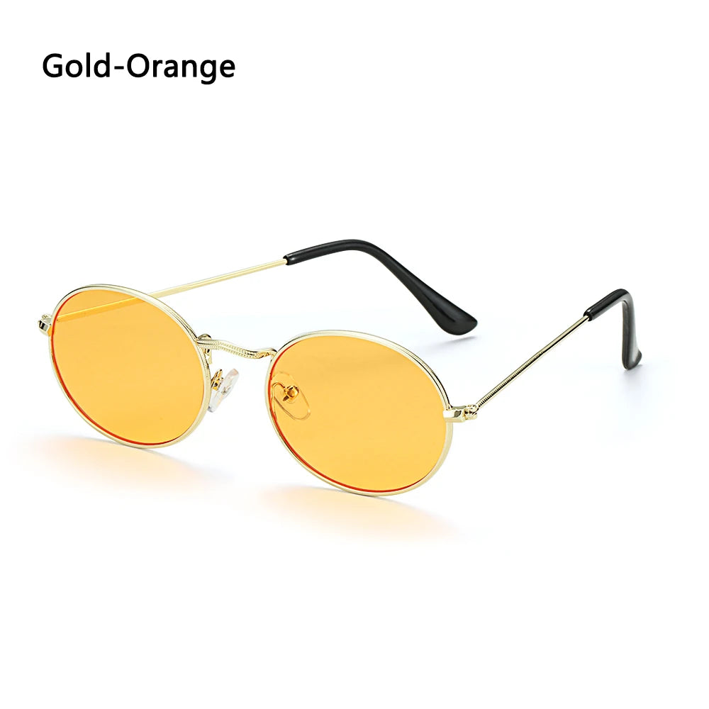 Ochelari de soare ovali pentru femei, ochelari de conducere, ochelari de soare rotunzi, aurii, mici, retro, vintage, sexy, rame de ochelari de soare, accesorii pentru ciclism