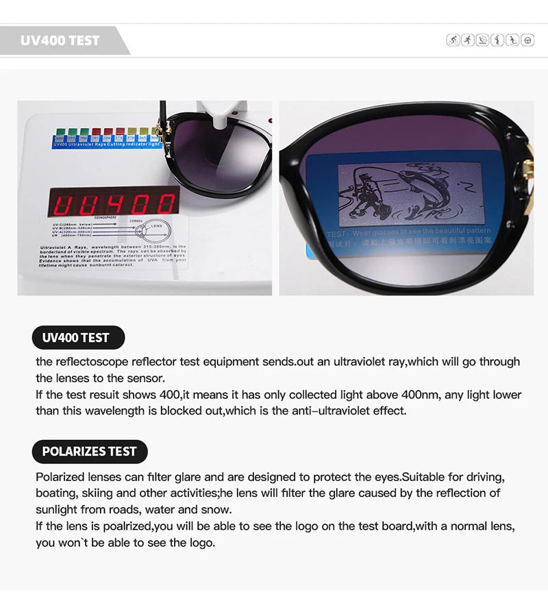 2021 Luxury Women Polarized Sunglasses Latest Lady's  UV400 Protection Crystal Feminin Cool Sun Glasses Diamond Vintage Gafas