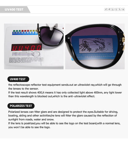 2021 Luxury Women Polarized Sunglasses Latest Lady's  UV400 Protection Crystal Feminin Cool Sun Glasses Diamond Vintage Gafas