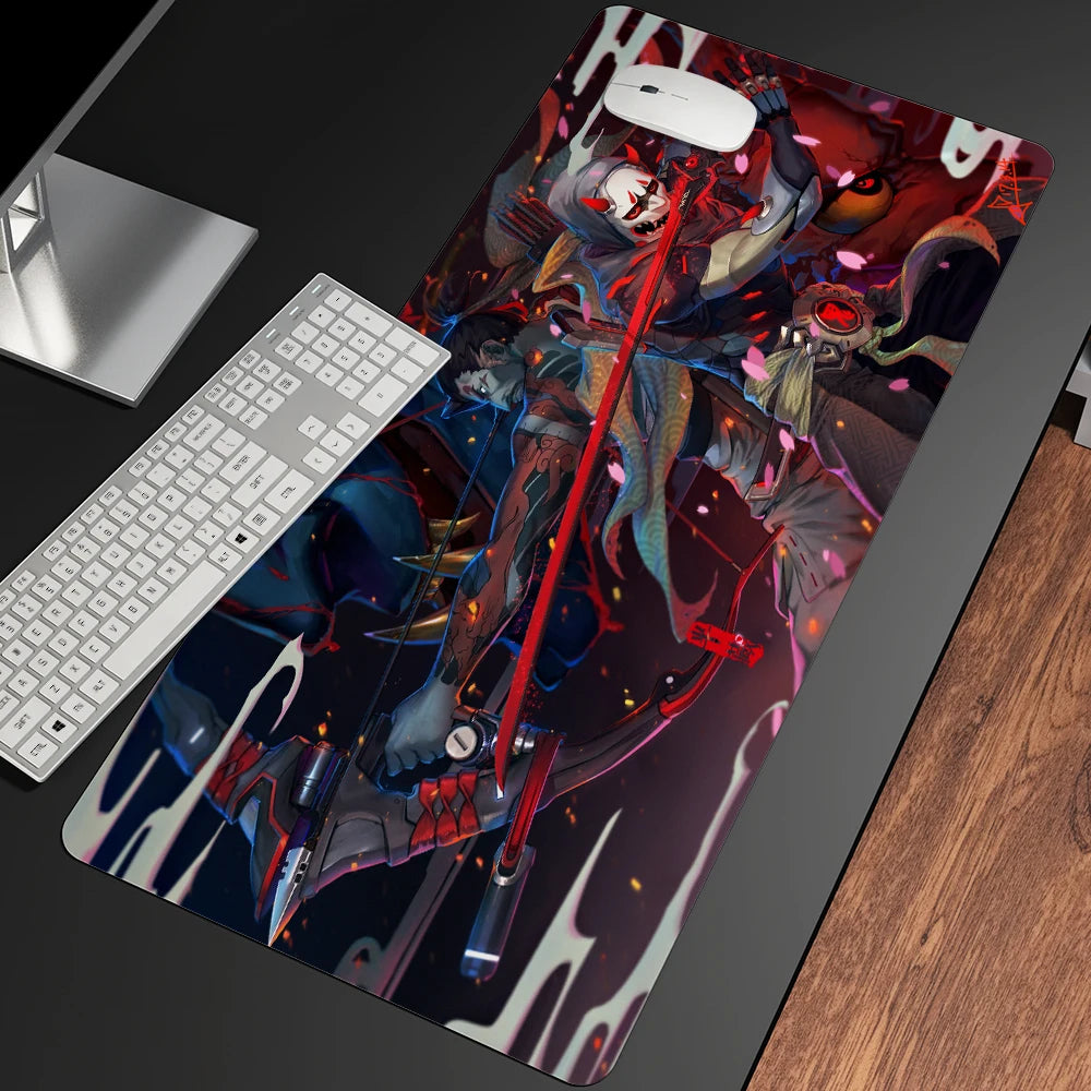 XXL Gaming Anime Mouse Pad Large Mouse Mat Girl Keyboard Computer PC Edge Desk Mat For Overwatch/CS:GO Gamer Mousepad