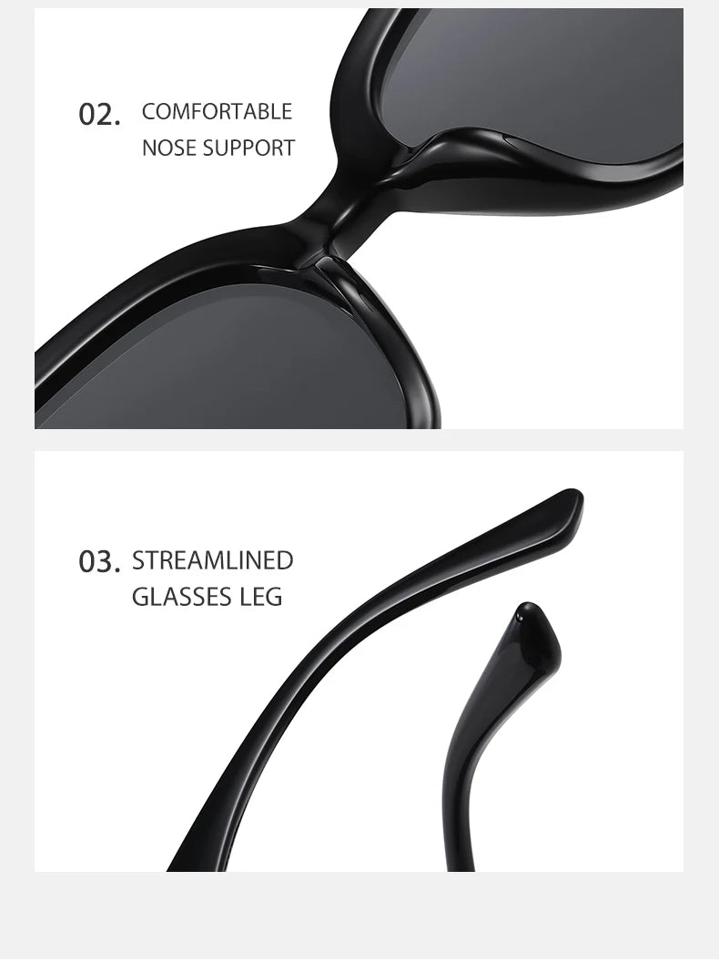 GM Korea Brand Design GENTLE Ochelari de soare pentru femei și bărbați din acetat, de calitate superioară, ochelari de soare populari cu husă originală S6305