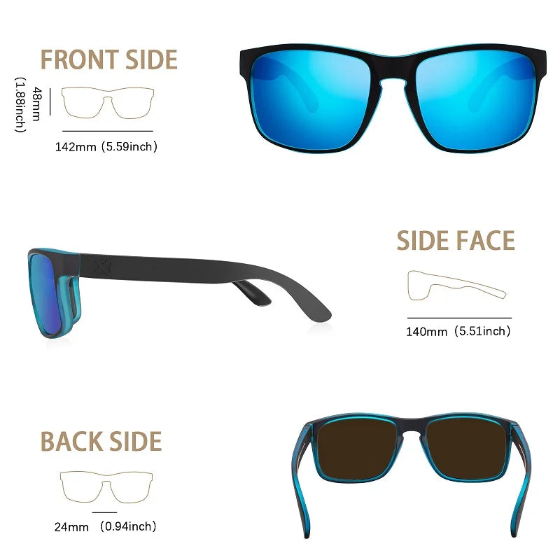 Ochelari de soare polarizați MAXJULI pentru bărbați și femei, ochelari de soare pentru condus, ciclism și alergare, cu protecție UV400, model 8120