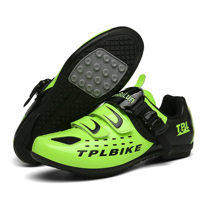 Professional Racing Road Bike Cycling Shoes for Men, Outdoor Non-Slip MTB Bicycle Sneakers, Breathable Self-Locking Sports Cleat Shoes