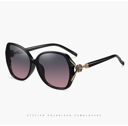 2021 Luxury Women Polarized Sunglasses Latest Lady's  UV400 Protection Crystal Feminin Cool Sun Glasses Diamond Vintage Gafas