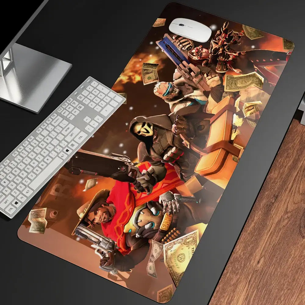 XXL Gaming Anime Mouse Pad Large Mouse Mat Girl Keyboard Computer PC Edge Desk Mat For Overwatch/CS:GO Gamer Mousepad