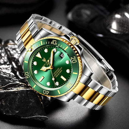LIGE 2025 New Men Mechanical Wristwatch Stainless Steel Clocks Watch Top Brand Luxury Military Sports Mens Watches Reloj Hombre