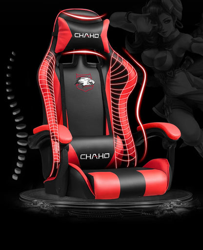 Joylive WCG Ergonomic Gaming Chair Leather Computer Chair Reclining Racing Office Chair with Adjustable Armrests for Gaming Room