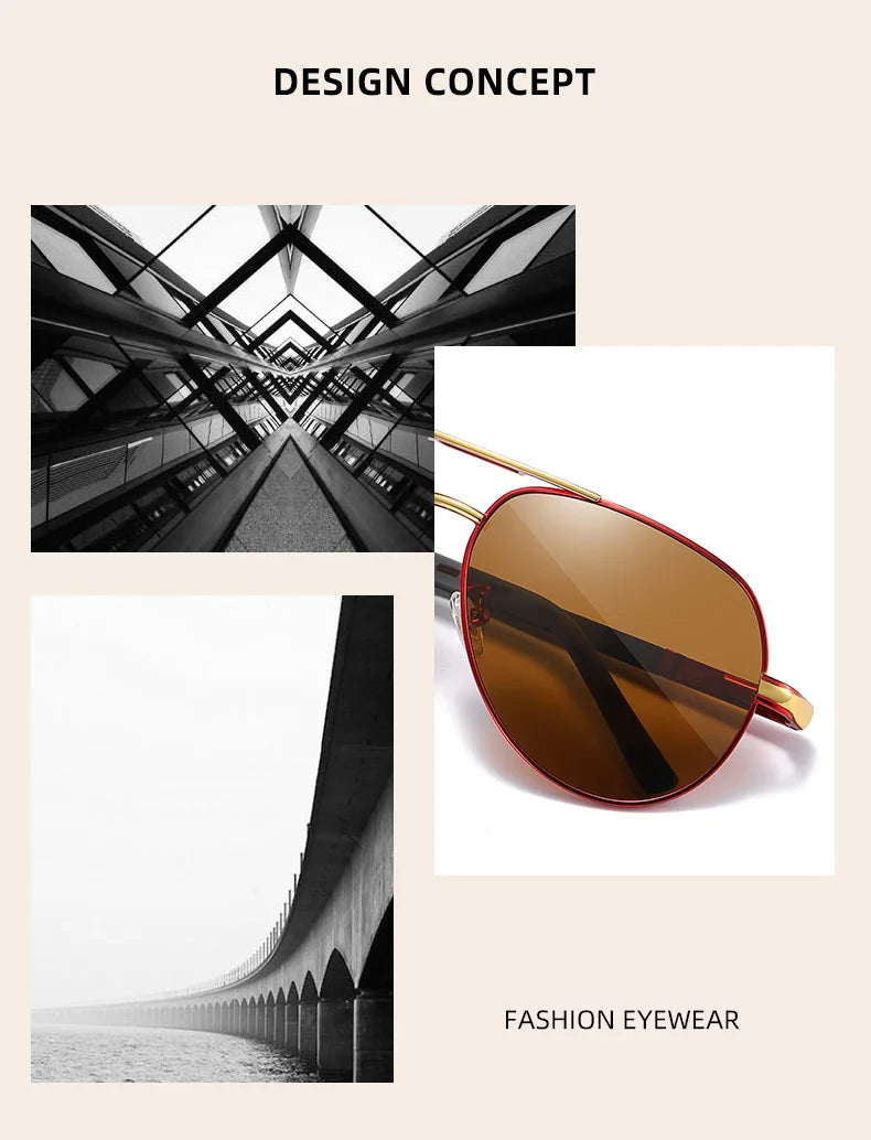 Ochelari de soare vintage din aluminiu BARCUR pentru bărbați, cu strat polarizat, ochelari de soare clasici pentru femei, accesorii de conducere pentru bărbați, ochelari