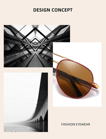 Ochelari de soare vintage din aluminiu BARCUR pentru bărbați, cu strat polarizat, ochelari de soare clasici pentru femei, accesorii de conducere pentru bărbați, ochelari