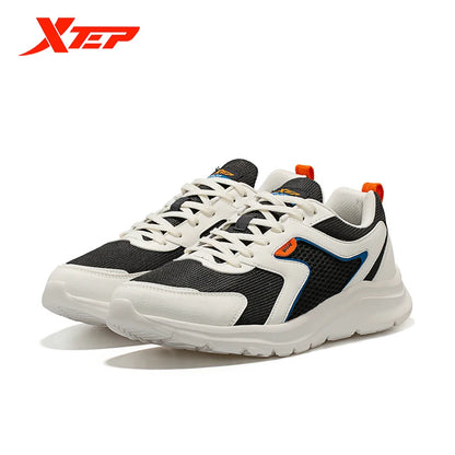 Xtep Sports Shoes Men’s Mesh Breathable Running Shoes, Winter Marathon Black White Men’s Sports Sneakers, Model 879119110110