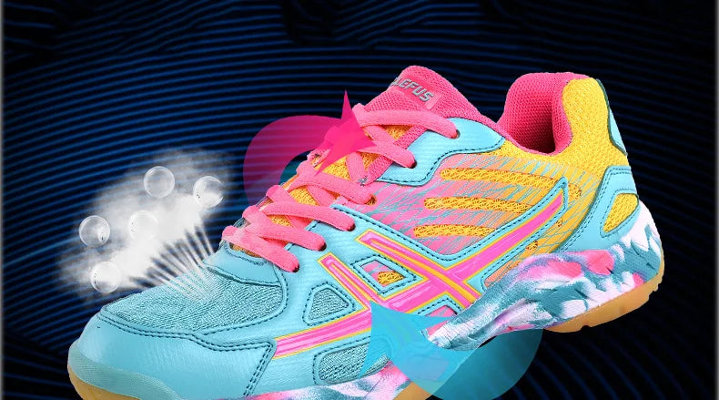 Women Men Kids Badminton Shoes Table Tennis Volleyball Sneakers Training Tennis Sports Handball Athletics Non-Slip