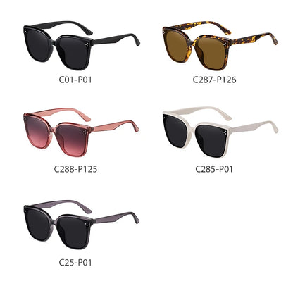 GM Korea Brand Design GENTLE Ochelari de soare pentru femei și bărbați din acetat, de calitate superioară, ochelari de soare populari cu husă originală S6305