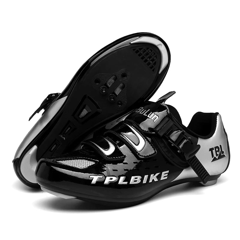 Professional Racing Road Bike Cycling Shoes for Men, Outdoor Non-Slip MTB Bicycle Sneakers, Breathable Self-Locking Sports Cleat Shoes