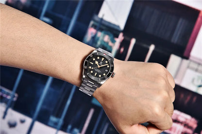 PAGANI DESIGN BB58 Steel Men's Mechanical Wrist Watches Luxury Automatic Watch For Men AR Sapphire Mirror Sport Waterproof Watch