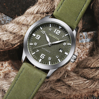 OCHSTIN Men Automatic Mechanical Watch Luxury Casual Dress Military Outdoor Sports Army Mens Wristwatches Waterproof Male Clock
