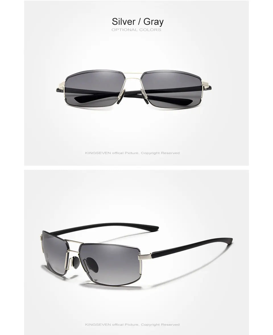 Ochelari de soare de marcă KINGSEVEN pentru bărbați, cu ramă pătrată, pentru șofat, clasici, unisex, ochelari de protecție, ochelari de vedere, Gafas