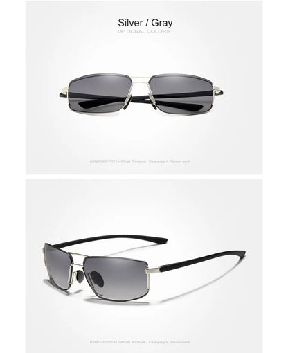 Ochelari de soare de marcă KINGSEVEN pentru bărbați, cu ramă pătrată, pentru șofat, clasici, unisex, ochelari de protecție, ochelari de vedere, Gafas