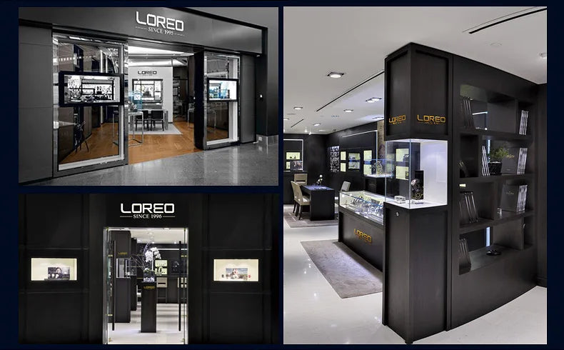 LOREO New Sapphire Glass Automatic Mechanical Watch Luxury Steel 200m Waterproof Business Watch Men Watches Reloj Hombre
