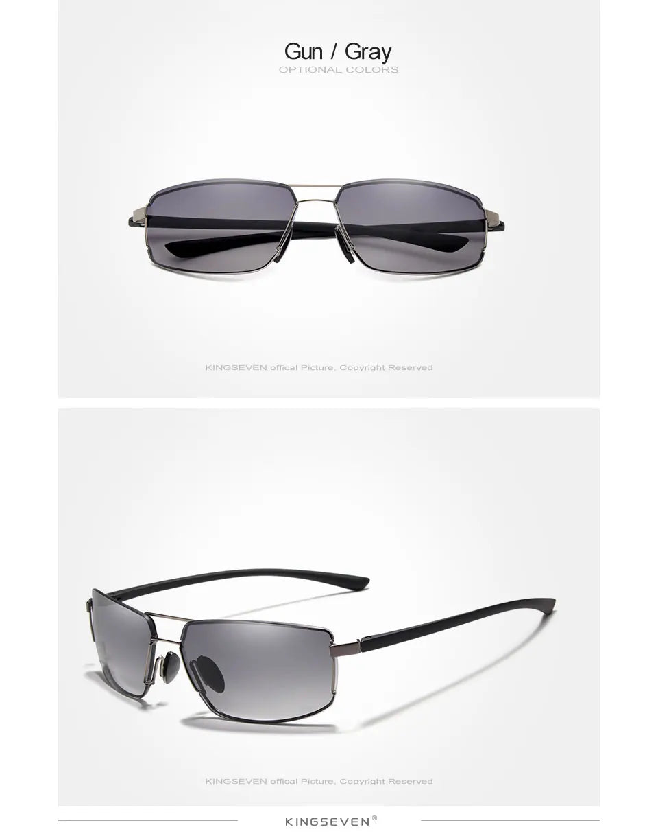 Ochelari de soare de marcă KINGSEVEN pentru bărbați, cu ramă pătrată, pentru șofat, clasici, unisex, ochelari de protecție, ochelari de vedere, Gafas
