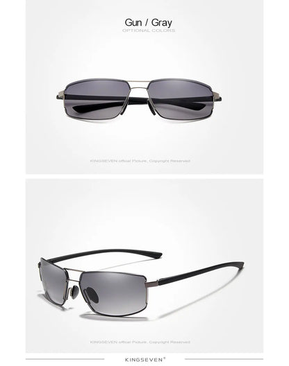 Ochelari de soare de marcă KINGSEVEN pentru bărbați, cu ramă pătrată, pentru șofat, clasici, unisex, ochelari de protecție, ochelari de vedere, Gafas