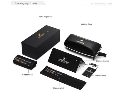 KINGSEVEN TR90 Ochelari de soare fără ramă pentru bărbați Ochelari de soare ultralegeri, pătrați, fără ramă, pentru femei, de marcă, cu lentile oglindă