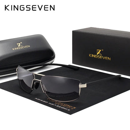 Ochelari de soare de marcă KINGSEVEN pentru bărbați, cu ramă pătrată, pentru șofat, clasici, unisex, ochelari de protecție, ochelari de vedere, Gafas