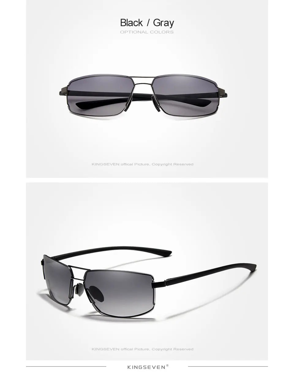 Ochelari de soare de marcă KINGSEVEN pentru bărbați, cu ramă pătrată, pentru șofat, clasici, unisex, ochelari de protecție, ochelari de vedere, Gafas