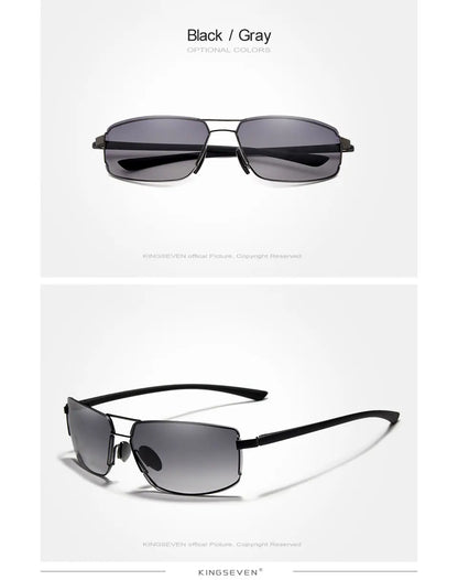 Ochelari de soare de marcă KINGSEVEN pentru bărbați, cu ramă pătrată, pentru șofat, clasici, unisex, ochelari de protecție, ochelari de vedere, Gafas