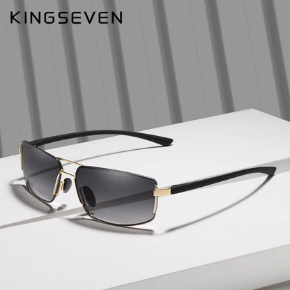 Ochelari de soare de marcă KINGSEVEN pentru bărbați, cu ramă pătrată, pentru șofat, clasici, unisex, ochelari de protecție, ochelari de vedere, Gafas