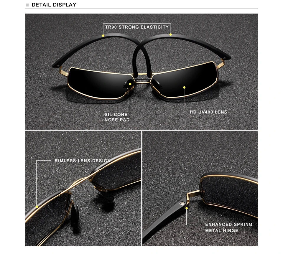 Ochelari de soare de marcă KINGSEVEN pentru bărbați, cu ramă pătrată, pentru șofat, clasici, unisex, ochelari de protecție, ochelari de vedere, Gafas