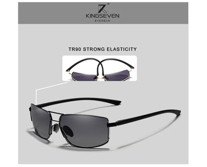 Ochelari de soare de marcă KINGSEVEN pentru bărbați, cu ramă pătrată, pentru șofat, clasici, unisex, ochelari de protecție, ochelari de vedere, Gafas
