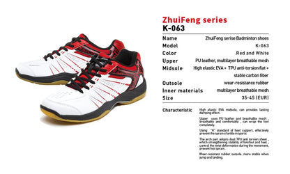 Kawasaki Professional Badminton Shoes Breathable Anti-Slip Sport Shoes for Men and Women Sneakers K-063