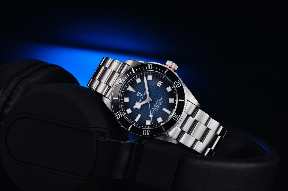 PAGANI DESIGN BB58 Steel Men's Mechanical Wrist Watches Luxury Automatic Watch For Men AR Sapphire Mirror Sport Waterproof Watch