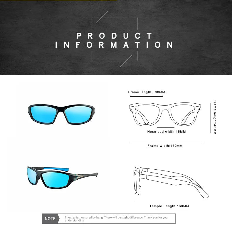 Ochelari de soare polarizați clasici pentru bărbați și femei, design de marcă, pentru șofat, cu ramă pătrată, ochelari de soare pentru bărbați, ochelari de protecție UV400, Gafas De Sol