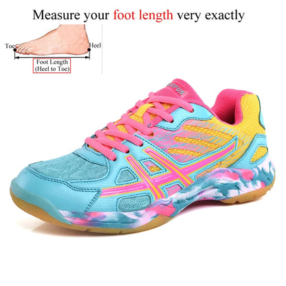 Women Men Kids Badminton Shoes Table Tennis Volleyball Sneakers Training Tennis Sports Handball Athletics Non-Slip