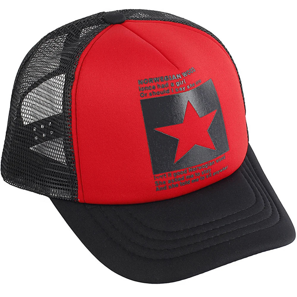 Fashion Summer Baseball Cap Snapback Mesh Trucker Hats Hip Hop Caps Cool Men Caps Female Outdoor Casual Sun Hat High Quality