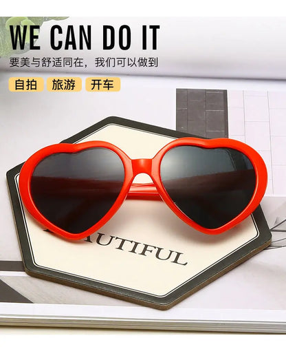 Ochelari cu efecte în formă de inimă – luminile se transformă în formă de inimă noaptea – ochelari cu difracție – ochelari de soare la modă pentru femei