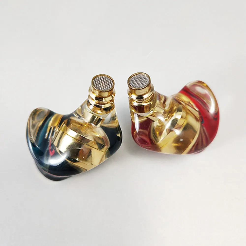 FENGRU Diy QZX-A1 fait sur mesure dans l'oreille écouteur en résine HiFi course sport sauna téléphone avec interface MMCX (câble non inclus)