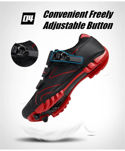Professional Self-Locking Cycling Shoes Outdoor MTB Pedal Bicycle Shoes Non-Slip Sneakers Racing Road Speed Bike SPD Cleat Shoes