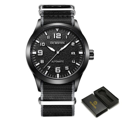 OCHSTIN Men Automatic Mechanical Watch Luxury Casual Dress Military Outdoor Sports Army Mens Wristwatches Waterproof Male Clock
