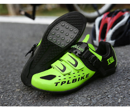 Professional Racing Road Bike Cycling Shoes for Men, Outdoor Non-Slip MTB Bicycle Sneakers, Breathable Self-Locking Sports Cleat Shoes