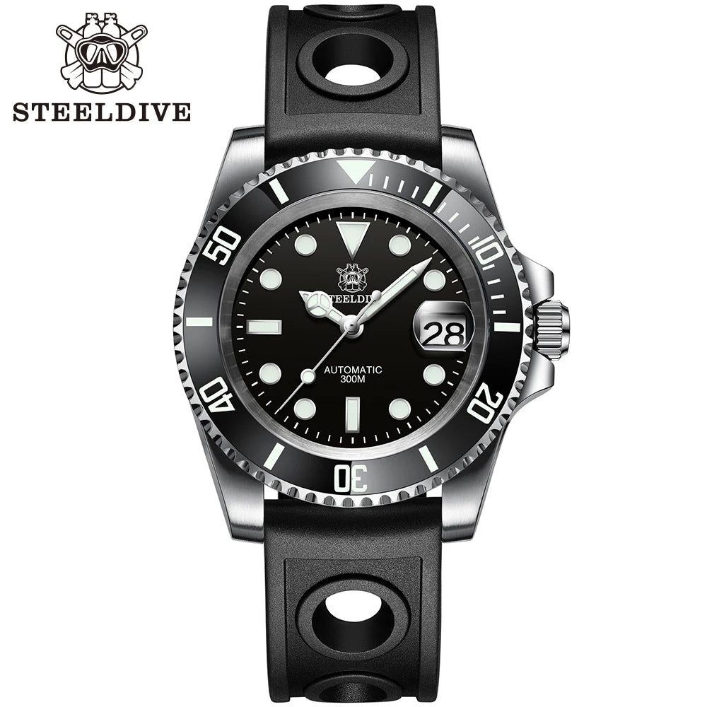 SD1953 Steeldive Brand 2022 Men Mechanical Wristwatch 41mm Stainless Steel Men Watch NH35 Sapphire Glass Men Watches
