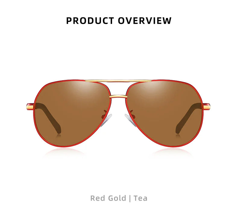Ochelari de soare vintage din aluminiu BARCUR pentru bărbați, cu strat polarizat, ochelari de soare clasici pentru femei, accesorii de conducere pentru bărbați, ochelari